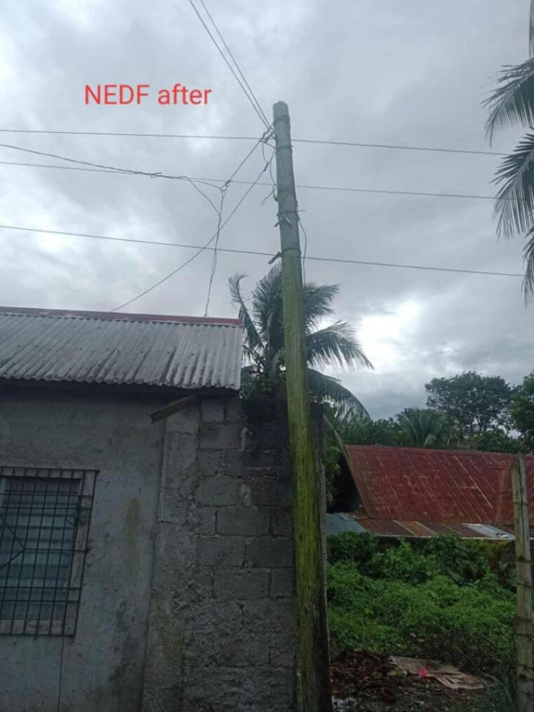 NONECO Maintenance Activity: Re-erection and Replacement if secondary poles