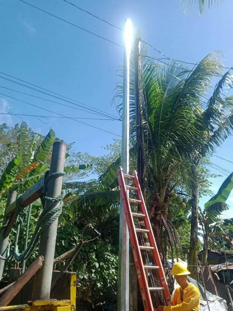 NONECO Maintenance Activity: Re-erection and Replacement if secondary poles