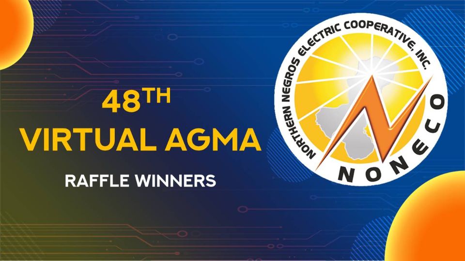 NONECO Member-Consumer-Owner Virtual AGMA Raffle Winners