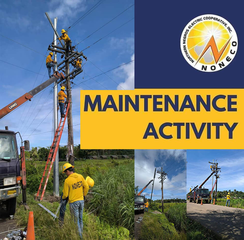 NONECO Maintenance Activity: Replacement of rotten primary pole at Brgy. Tortosa, Manapla