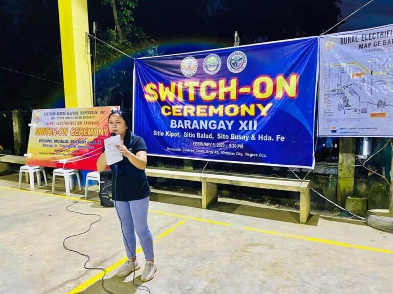 SWITCH-ON CEREMONY AT HDA. NASIPUNAN, BRGY. 12, VICTORIAS CITY