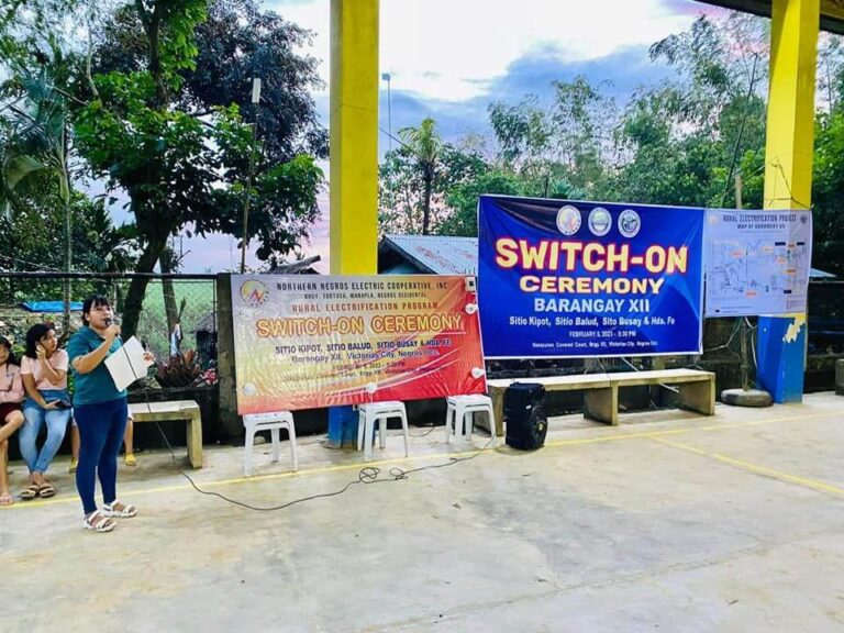 SWITCH-ON CEREMONY AT HDA. NASIPUNAN, BRGY. 12, VICTORIAS CITY