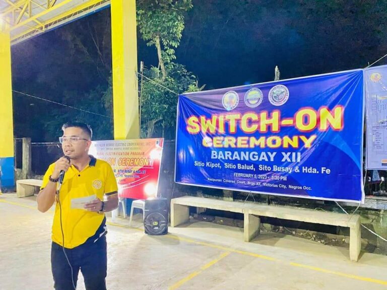 SWITCH-ON CEREMONY AT HDA. NASIPUNAN, BRGY. 12, VICTORIAS CITY