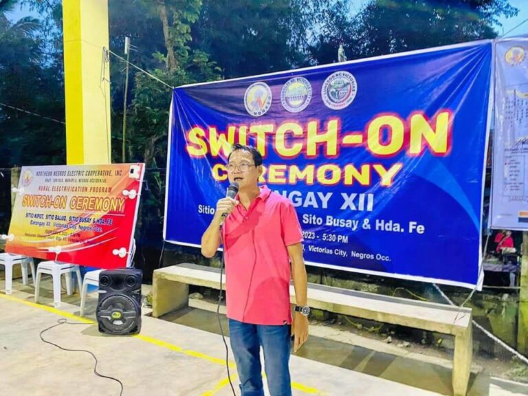 SWITCH-ON CEREMONY AT HDA. NASIPUNAN, BRGY. 12, VICTORIAS CITY