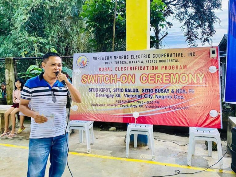 SWITCH-ON CEREMONY AT HDA. NASIPUNAN, BRGY. 12, VICTORIAS CITY