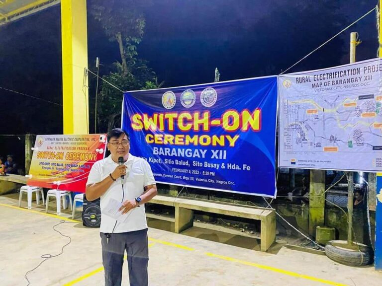 SWITCH-ON CEREMONY AT HDA. NASIPUNAN, BRGY. 12, VICTORIAS CITY