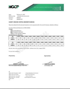 NOTICE OF POSSIBLE MANUAL LOAD DROPPING (ROTATIONAL BROWNOUT) - FEBRUARY 21, 2023