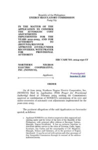 Promulgated 0273-2025 Initial Order NONECO OU2021-2023_2024-030 CF 27Dec2024