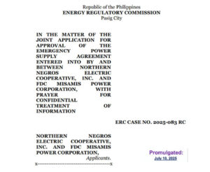 Notice of Virtual Hearing and Order, ERC CASE NO. 2025-083 RC