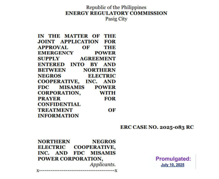 Notice of Virtual Hearing and Order, ERC CASE NO. 2025-083 RC