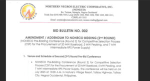 SUPPLEMENTAL BID BULLETIN NO. 2
