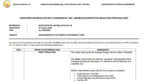 SUPPLEMENTAL BID BULLETIN NO. 5