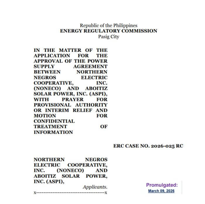 ERC Case 2026-025 RC Order