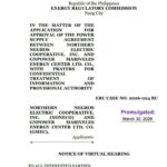 ERC CASE NO. 2026-024 RC: NOTICE OF VIRTUAL HEARING