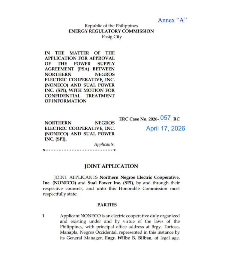 ERC Case 2026-024 RC Annex A