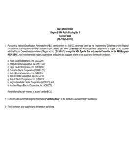 NEA RPH - Region 6 Transformers (PB-ITB-R6-1-2026)