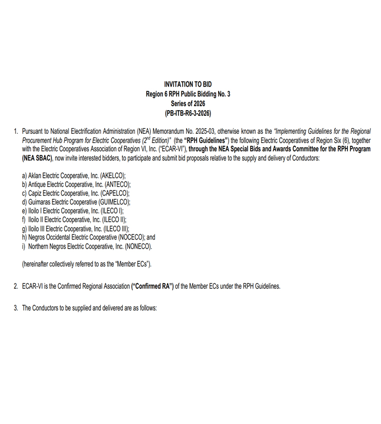 NEA RPH – Region 6 Transformers